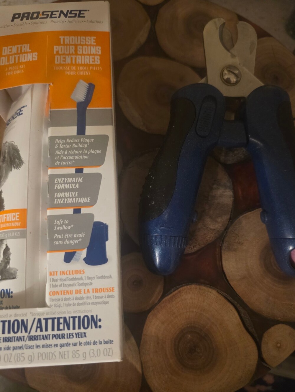 New ProSense Dog Dental Care Kit & Blue Pet Heavy Duty Nail Clippers